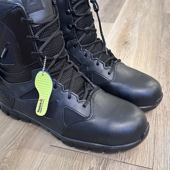 Reebok NEW Sublite Cushion Tactical Waterproof Men 11.5 Boots 8” Zipper Comp Toe main image 6